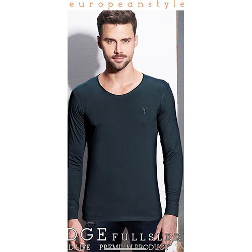 Mens Navy Blue Fullsleeve T-shirt