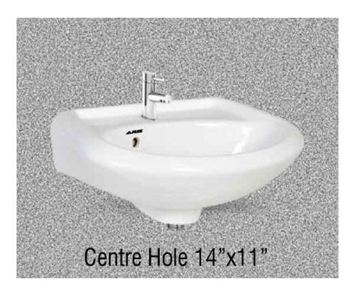 center hole wash basin