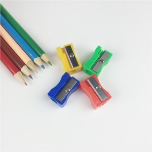 Red Plastic Octagonal Pencil Sharpener