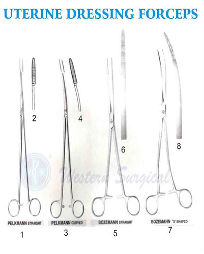 Crown Bozeman Uterine Dressing Forceps Curved - Crown – Angelus Medical and  Optical