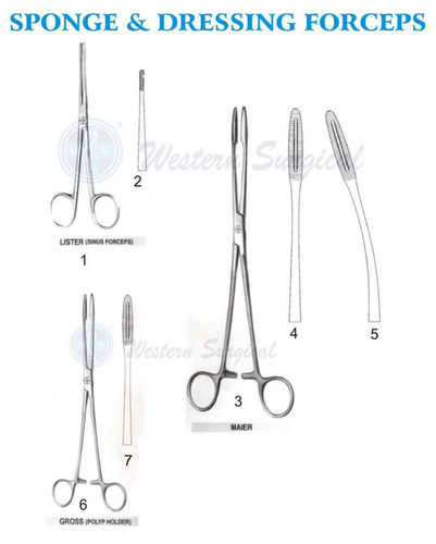 Sponge & Dressing Forceps