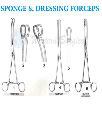 Sponge & Dressing Forceps