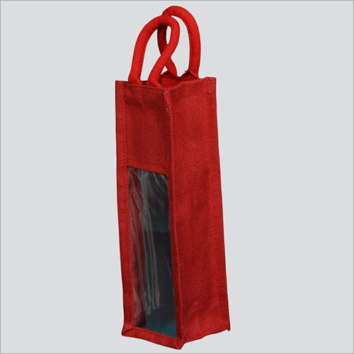 Available In Muticolour Wine Bottle Jute Bag