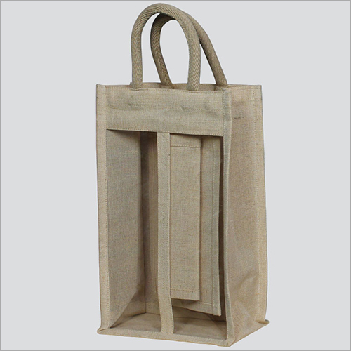 Available In Muticolour Juco Two Wine Bottle Bag