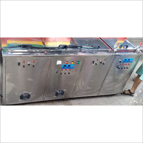Mild Steel Four Stage Ultrasonic Rinsing And Hot Air Blower Machine