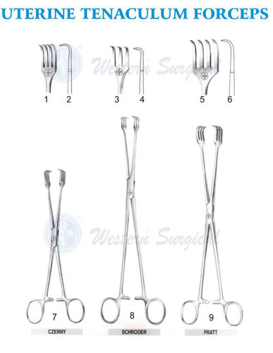 Somer Uterine Seizing Forcep; Atraumatic Grasping Forcep