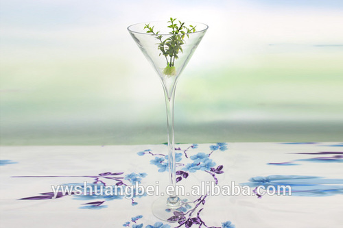 Tall Stemmed Martini Glass Vase