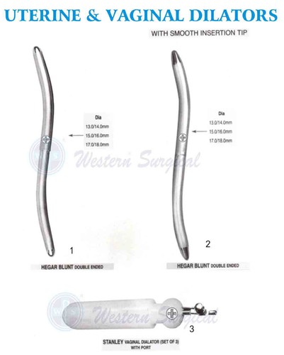 Uterine & Vaginal Dilators For Clinic Use, Hospital Use