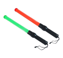 Led Traffic Light Batons - 520 mm x 30 mm, Red + Green Color, Traffic Signal Type for Enhanced Visibility and Communication