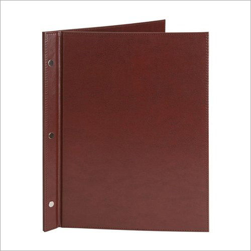 Brown Leather Menu Cover