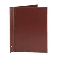 Brown Leather Menu Cover