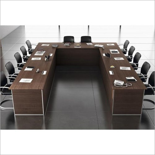 Wood U Shaped Conference Table