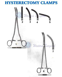 Stainless Steel Surgical Use Hysterectomy Clamps