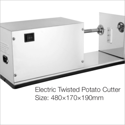 Electric Twisted Potato Cutter - Stainless Steel, Silver | High Efficiency, Lower Energy Consumption, Easy to Use, 1 Year Warranty