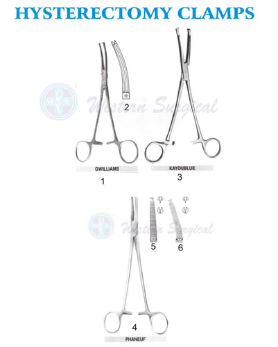 Western Surgical Hysterectomy Clamps