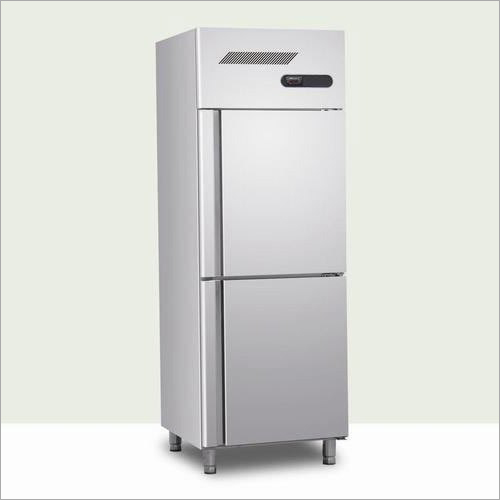 Silver Two Door Vertical Refrigerator