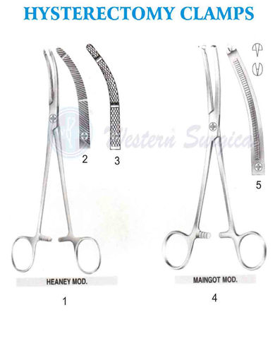 Hysterectomy clamps