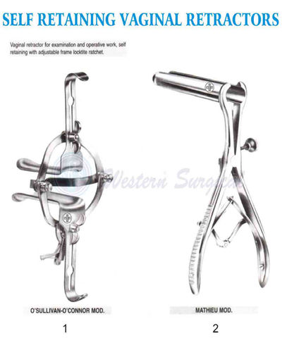 Self retaining  Vaginal Retractor