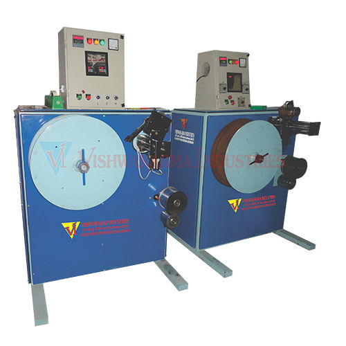 Blue Automatic Strep Roll Winding Machine