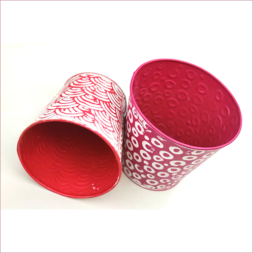 Coated Round Planter - Steel Material, Polished Finish, Various Color Options | Ideal for Garden Decoration and Stylish Plant Display
