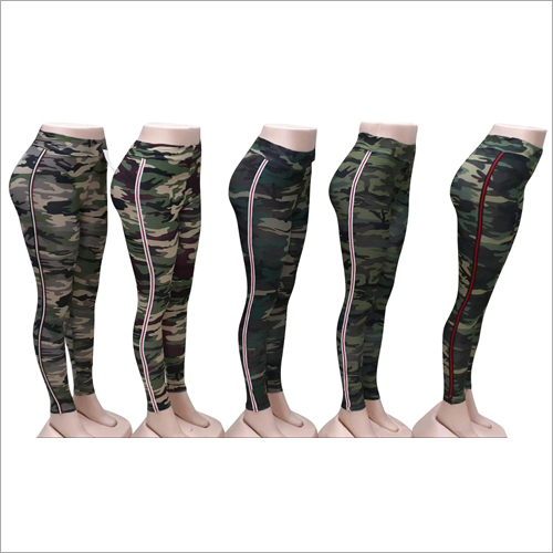Ladies Printed Jegging - Lycra Cotton, Plus Size 38 Inch Length | All Season, Washable, Trendy Comfort