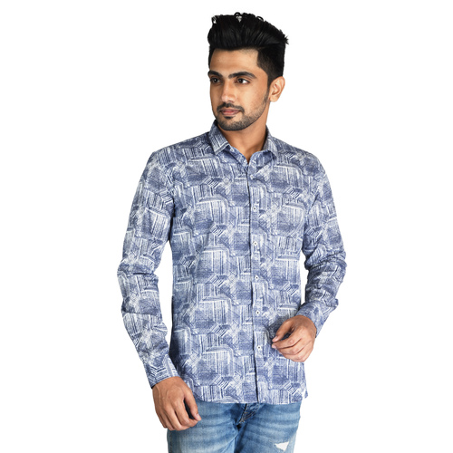 Printed Cotton Shirt - Regular Fit, Full Sleeve, Available in Multicolor | Machine Wash, Quick Dry, No Fade, Customized Logo Options