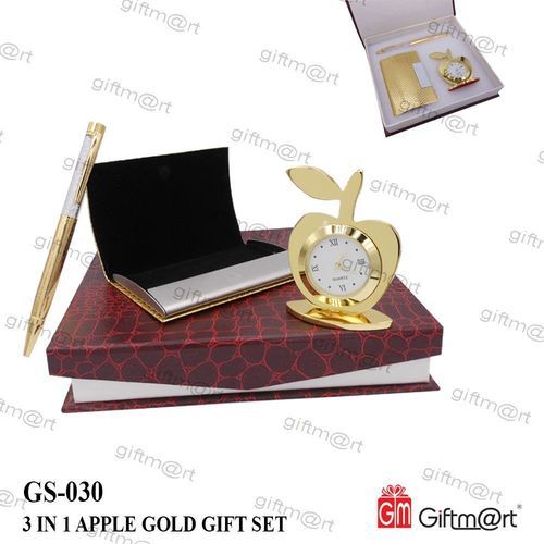 3 In 1 Apple Gold Gift Set