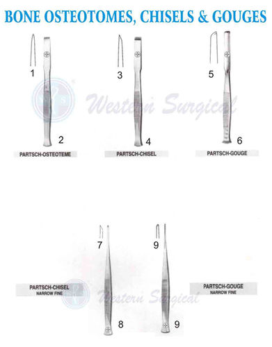 Bone Osteotomes, Chisels & Gouges