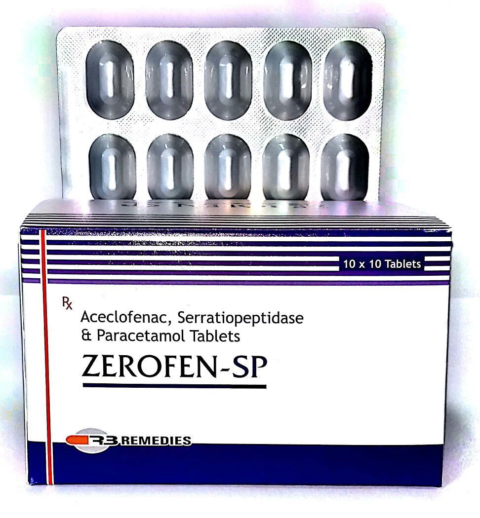 Aceclofenac Serratiopeptidase and Paracetamol Tablets