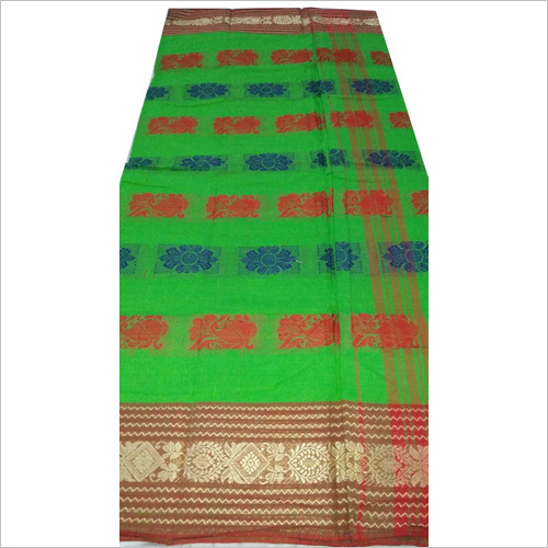 Pure Cotton Weaving Saree - 5.5 M Length, 100 Pieces MOQ | Crafted from Pure Cotton for Elegant Party Wear