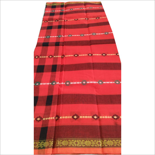 Pure Cotton Weaving Saree - 5.5 M Length, Casual Wear | 100% Cotton Material, Lightweight & Comfortable