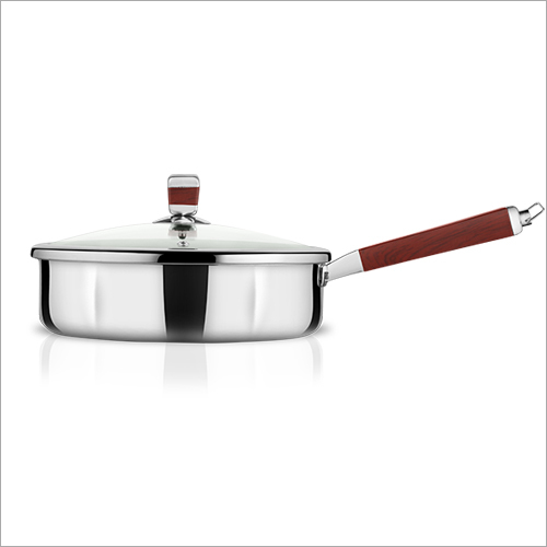 Stainless Steel Triply Saute Pan with Glass Lid