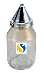 PYCNOMETER - 1 kg Glass Jar with Brass Cone, Rubber Seal and Locking Ring | Manually Operated, 1000 cc Capacity for Specific Gravity Measurement of Sand and Clay