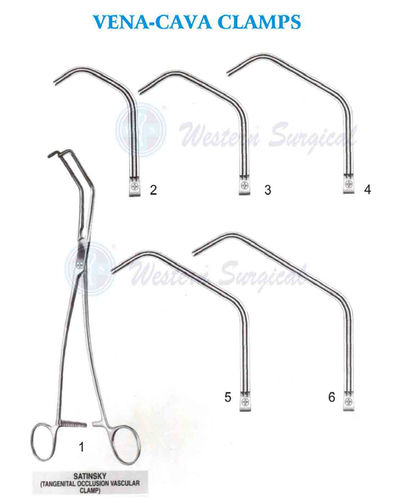 Vena cava clamps