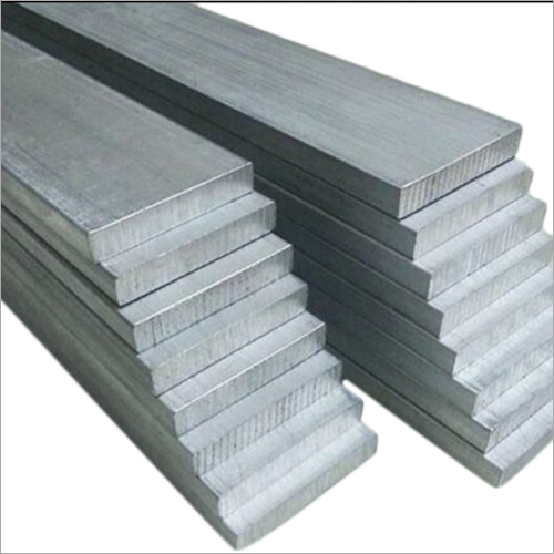 Silver Aluminium Plain Flat Bar