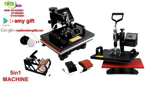 Five in one heat press machine