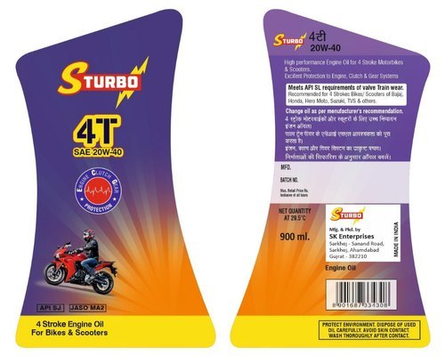 Lubricant Sticker Label By AIM TECHNOLOGIES