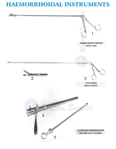 Haemorrhoidal Instruments