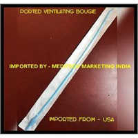 Ventilating Ported Bougie - Low Density Polyethylene, 70 Cm X 15 Fr, Blue Coude Tip | Single Use, No Cleaning Required, Calibrated For Safety
