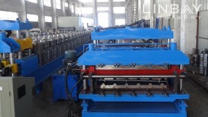 DOUBLE LAYER PANEL ROLL FORMING MACHINE