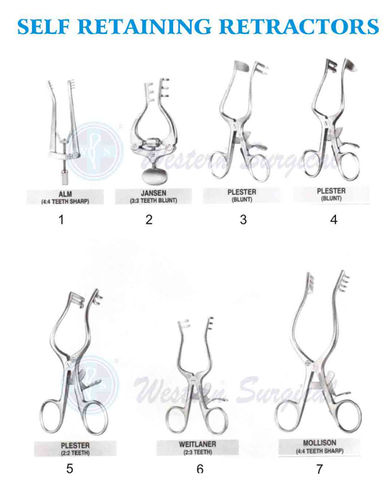 WS S.R.R.(8) Self Retaining Retractors