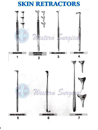 General Medical Skin Retractors - Stainless Steel Design, Precision Thin Blades With Curved Ends | Enhanced Surgical Visibility And Access