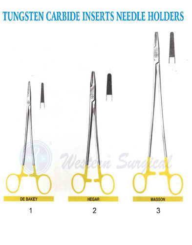 Tungsten Carbide inserts Needle Holder