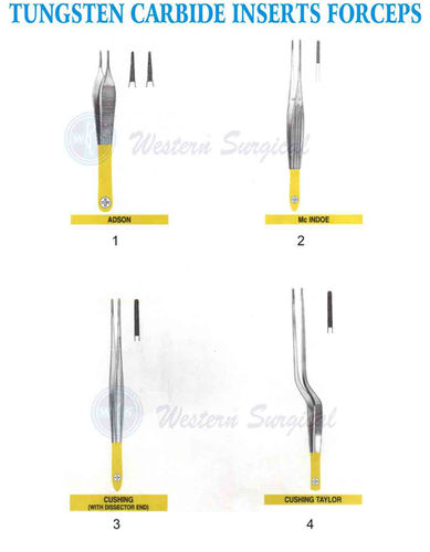 Tungsten Carbide inserts Forceps