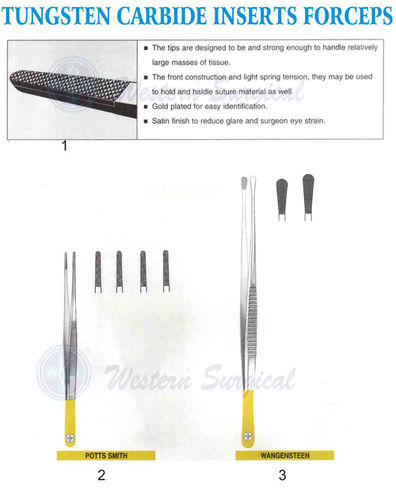 Tungsten Carbide inserts Forceps