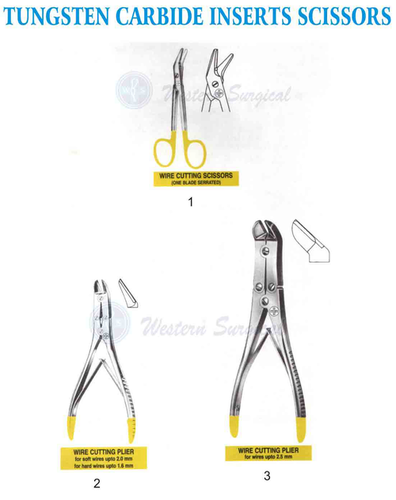 Tungsten Carbide Inserts Scissors For Hospital, Clinical Use