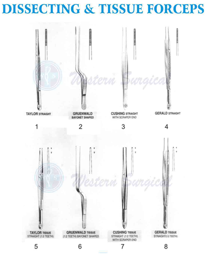 Stainless Steel Dissecting & Tissue Forceps