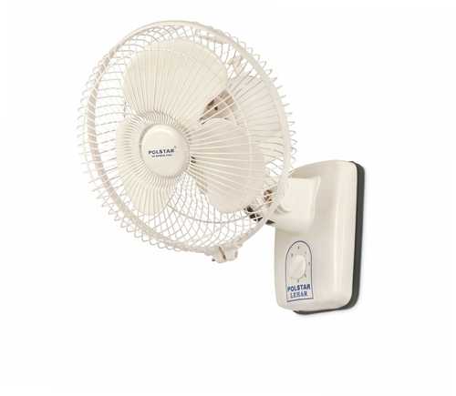 Wall Fan - Plastic Material, 3 Blade Design, 2500 RPM Speed | Ivory, White, Red-Black, Black, Grey, White-Blue Colors, Wall Mounted, 2 Year Warranty