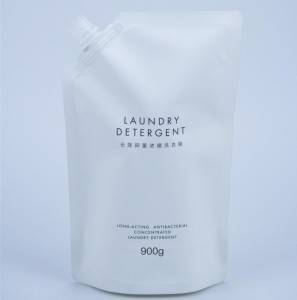 Liquid Detergent Packaging Pouch With Spout