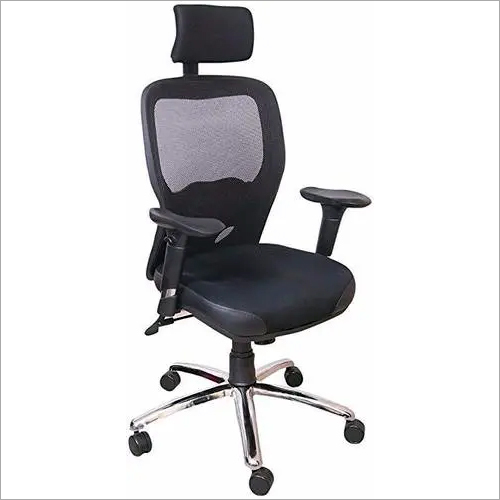 Black Aviator Chair With Headrest